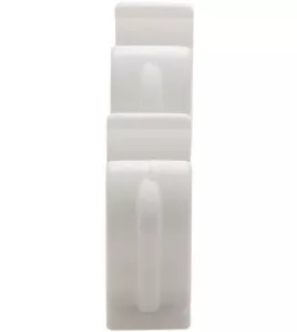 APS54983 Talon - Snap in Open Clips Double - White - 15mm - Pack of 100 - Premium Grade Polymer - for Home Improvement, Plumbing, Pipe Installation WHITE