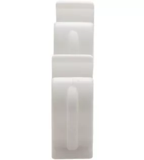 APS54984 Talon Snap in Open Clips Double White 22mm Bag of 100 
