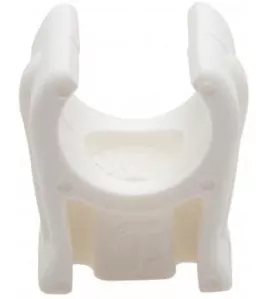 APS54985 Talon Snap-in Open Plastic Pipe Clip, White, 15 mm, Bag of 100 White