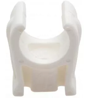 APS54987 Talon Snap-in Open Plastic Pipe Clip, White, 22 mm, Bag of 100 White