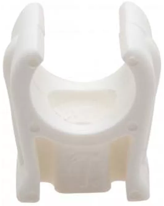 APS54987 Talon Snap-in Open Plastic Pipe Clip, White, 22 mm, Bag of 100 White