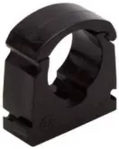 APS54990 Talon Single Hinged Pipe Clip Black - 15mm BAG OF 100 black