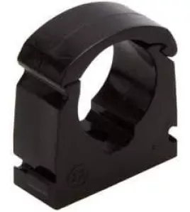 APS54990 Talon Single Hinged Pipe Clip Black - 15mm BAG OF 100 black