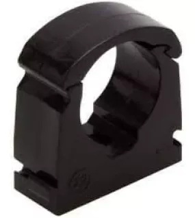 APS55122 Talon Single Hinged Pipe Clip Black – 28mm (Bag of 50) Black