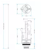 APS55014 Viva Skylo Dual Flush Valve (Long Cable) – SKY015 