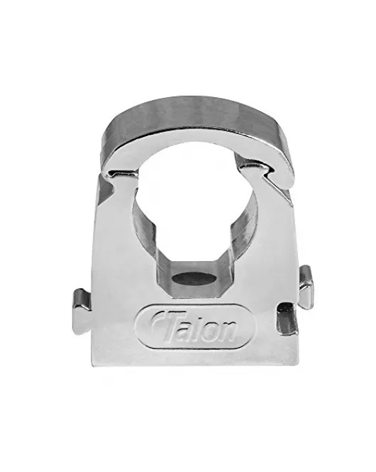 APS55050 Talon 15mm Single Hinged Pipe Clip x 10 Chrome Chrome
