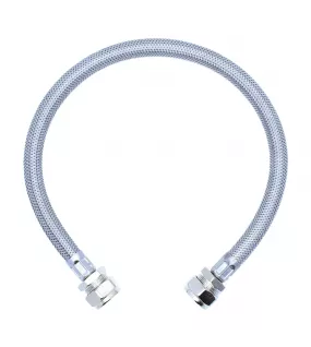 APS55400 Viva Sanitary 15mm x 15mm Stainless Steel Braided Hose – 500mm 