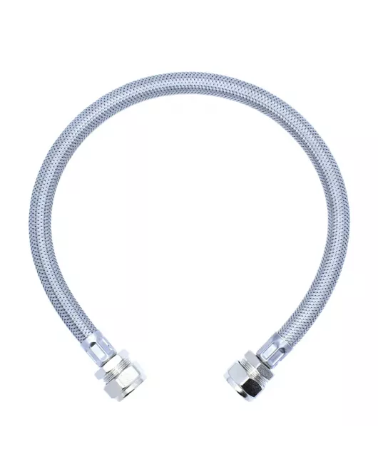 APS55400 Viva Sanitary 15mm x 15mm Stainless Steel Braided Hose – 500mm APS55400 Viva Sanitary 15mm x 15mm Stainless Steel Braided Hose – 500mm