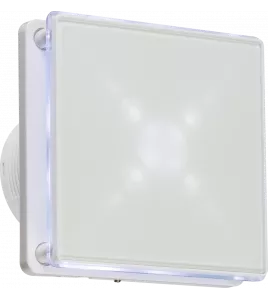 APS14492 100mm/4 inch LED Backlit Extractor Fan with Overrun Timer - White White