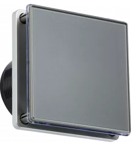 APS16288 100mm/4 inch LED Backlit Extractor Fan with Overrun Timer - Grey Grey
