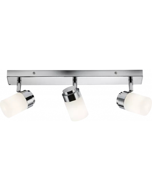 APS16549 230V IP44 G9 Triple Bar Spotlight with Frosted Glass - Chrome 