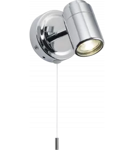 APS16557 230V IP44 GU10 Single Spotlight - Chrome 