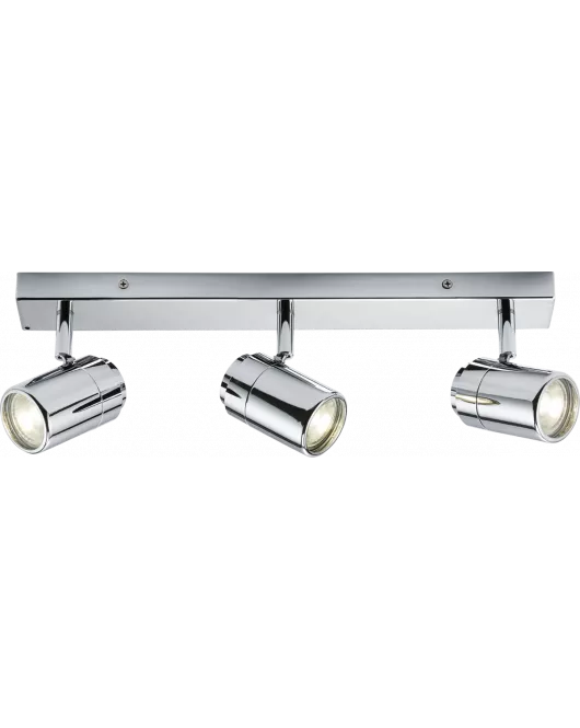 APS16558 230V IP44 GU10 Triple Bar Spotlight - Chrome 