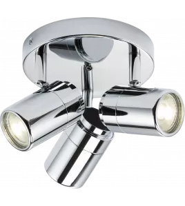 APS16559 230V IP44 GU10 Triple Spotlight - Chrome 
