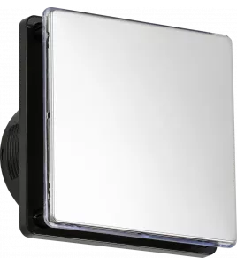 APS16404 100mm/4" LED Backlit Extractor Fan with Overrun Timer - Polished Chrome Chrome