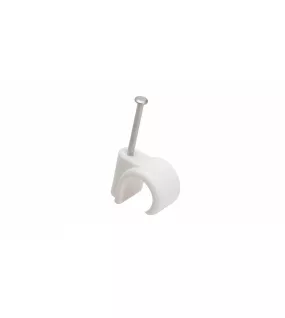APS0081 10-12 mm Nail-in Pipe Clip White