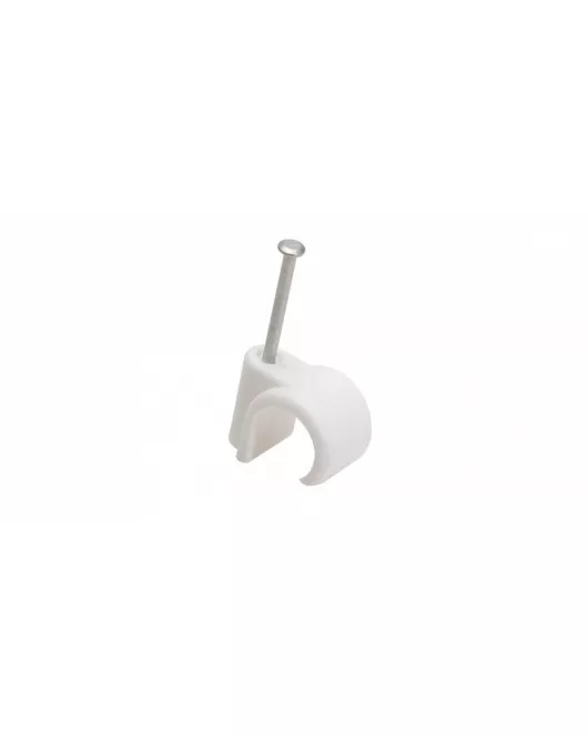 APS0082 15mm Nail-in Pipe Clip White