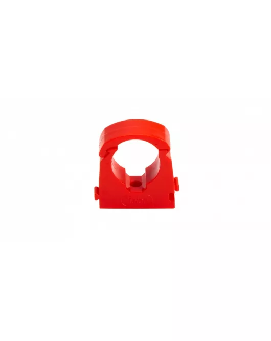 APS0084 15mm Single Hinged Pipe Clip (Red/Hot) Red