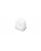 APS0086 15mm Single Hinged Pipe Clip White