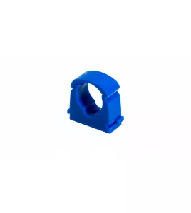 APS0090 15mm Hinged Single Clip Blue