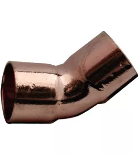 APS0231 ENDFEED 15mm 45 Deg Elbow Copper