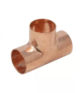 APS0277 ENDFEED 22mm Equal Tee Copper