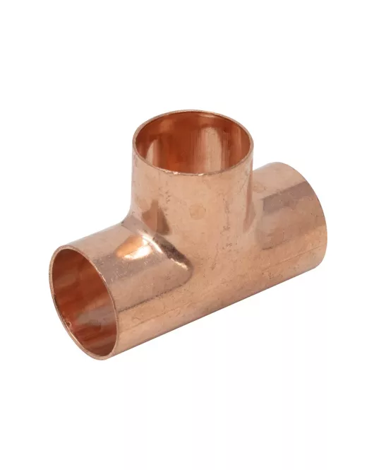 APS0277 ENDFEED 22mm Equal Tee Copper