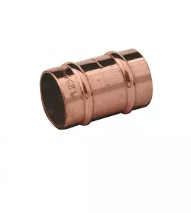 APS0587 S/RING 15mm Straight Coupling Copper