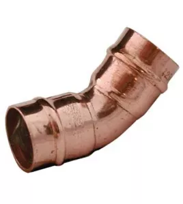 APS0650 S/RING 15mm 45 Deg Elbow Copper