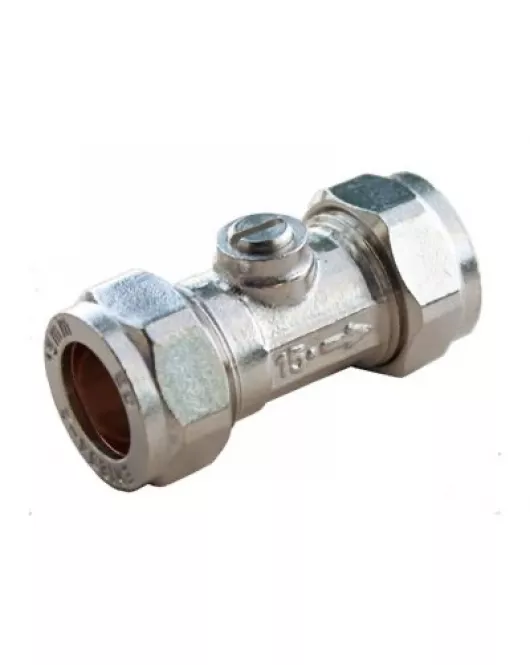 APS1026 GENBRA 15mm ISO Valve CHROME 