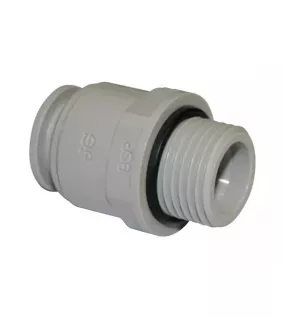 APS11441-2 Acetal Metric to BSP 15mm x 1/2 bsp grey