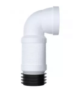APS11469 90° Flexible Pan Connector White