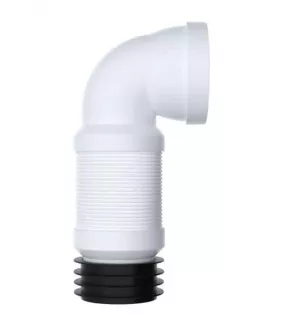 APS11469 90° Flexible Pan Connector White