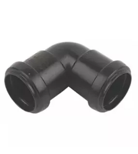 APS12120 32mm 90° Knuckle Bend Pushfit Black