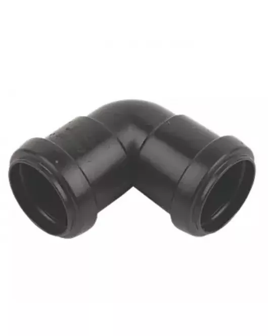 APS12121 40mm 90° Knuckle Bend Pushfit Black