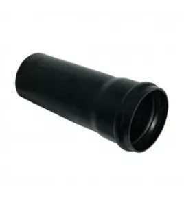 APS12179 110mm 3m Single Socket Pipe Black