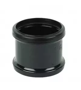 APS12180 110mm Double Socket Coupler Black