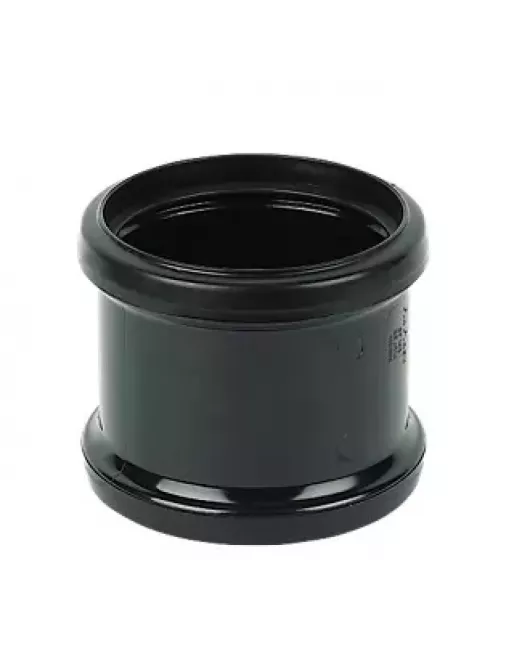 APS12180 110mm Double Socket Coupler Black