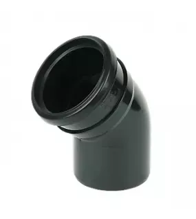 APS12184 110mm 135° Single Socket Bend Black