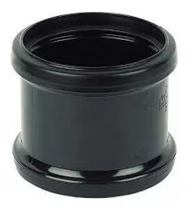APS12185 110mm Double Socket Slip Coupler Black