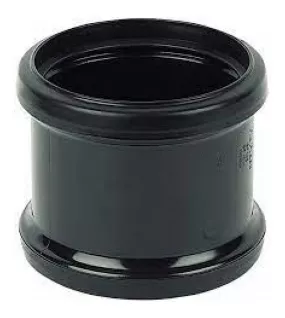 APS12185 110mm Double Socket Slip Coupler Black