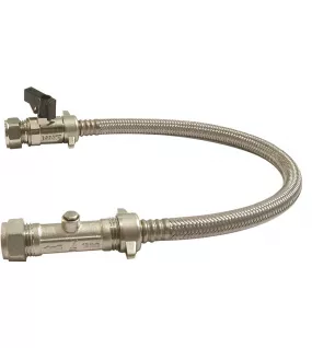 APS12647 COMBI FILLING LOOP STRAIGHT WITH ISOLATING VALVE AND LEVER 
