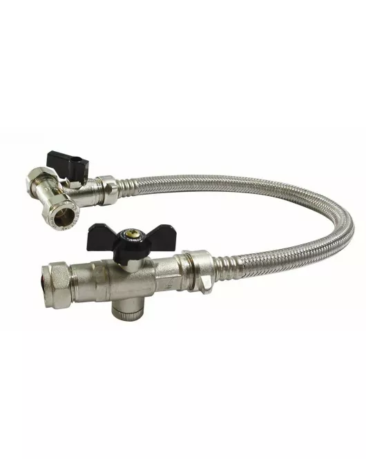 APS12649 COMBI FILLING LOOP TEE WITH ISOLATING VALVE AND LEVER 