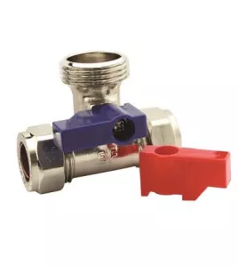 APS1277 GENBRA 15mm x 3/4" Tee Washing Machine Tap 