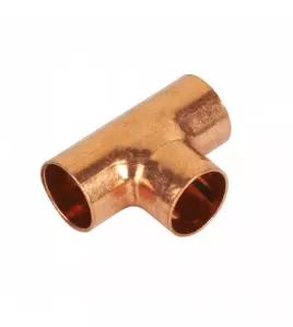 APS13100 15mm Endfeed Equal Tee WRAS Copper