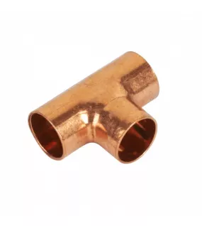 APS13100 15mm Endfeed Equal Tee WRAS Copper
