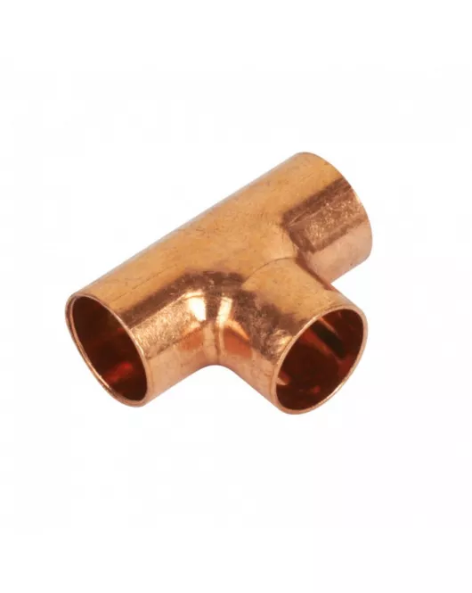 APS13100 15mm Endfeed Equal Tee WRAS Copper