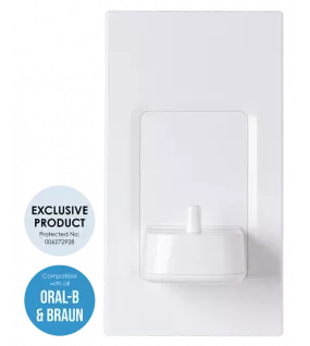 APS19583 ProofVision In-Wall Toothbrush Charger White White
