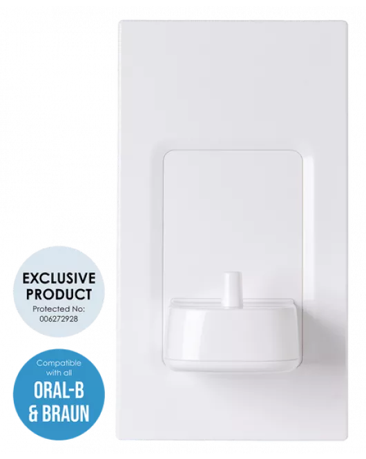 APS19583 ProofVision In-Wall Toothbrush Charger White White