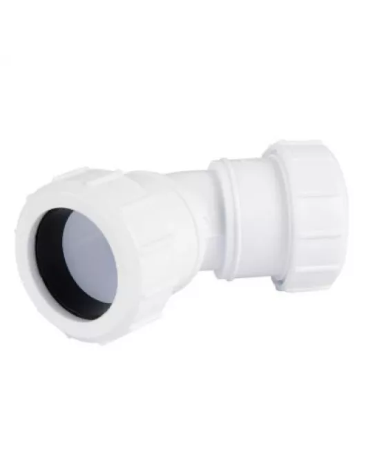 APS2622 PLACOMP 40MM 45DEG BEND WHT ZB39411DB 